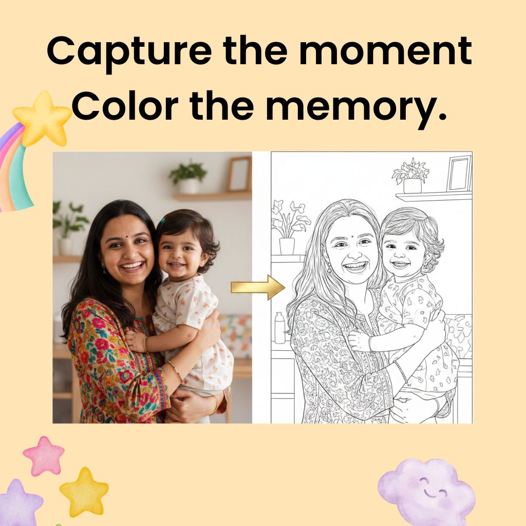 Turn Your Photos into a Personalized Coloring Book