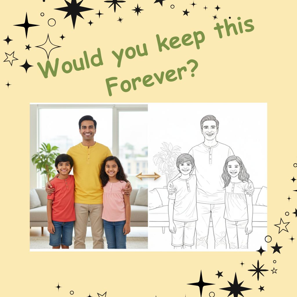 Turn Your Photos into a Personalized Coloring Book