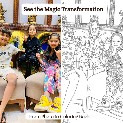 Turn Your Child’s Photos Into Their Own Coloring Book (20 Pages)