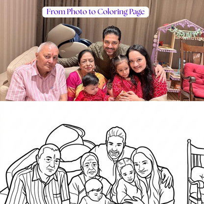 Turn Your Child’s Photos Into Their Own Coloring Book (20 Pages)