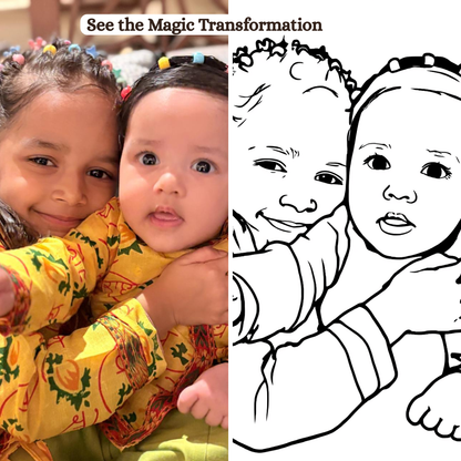 Turn Your Child’s Photos Into Their Own Coloring Book (20 Pages)