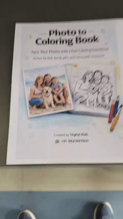Turn Your Child’s Photos Into Their Own Coloring Book (20 Pages)